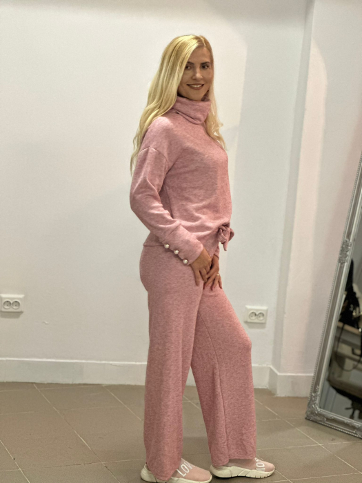 Compleu Dama Molton Bluza si Pantalon - Albastru - Amethysta.ro [5]
