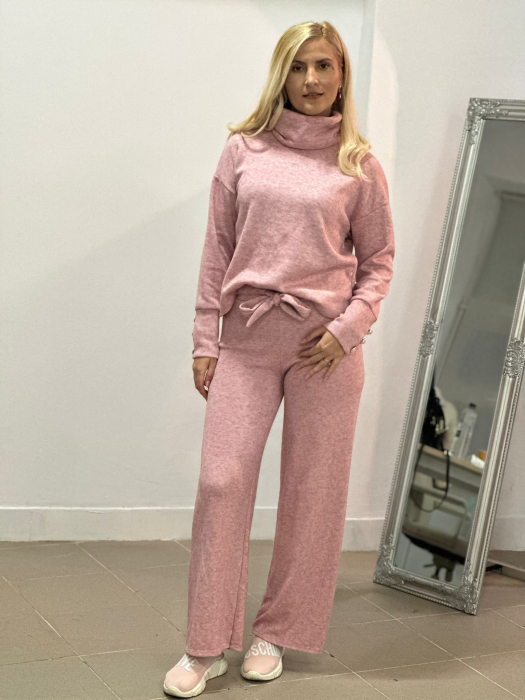 Compleu Dama Molton Bluza si Pantalon - Albastru - Amethysta.ro [2]