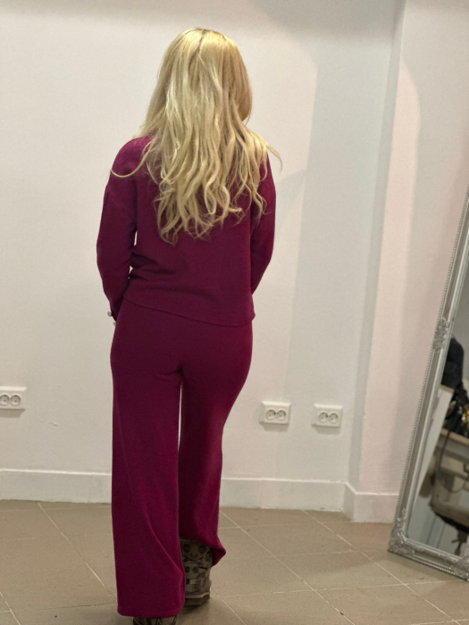 Compleu Dama Molton Bluza si Pantalon - Albastru - Amethysta.ro [7]