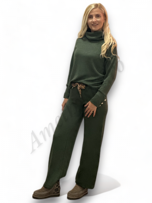 Compleu Dama Molton Bluza si Pantalon - Kaky - Amethysta.ro [6]