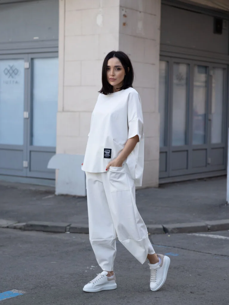 Compleu dama trening sport pantaloni si bluza - PREMIUM COTTON Comfy [6]