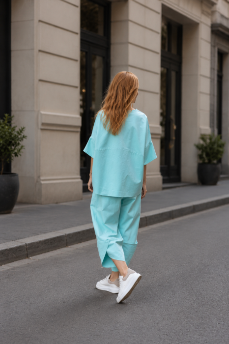 Compleu dama trening sport pantaloni si bluza - PREMIUM COTTON Comfy [11]