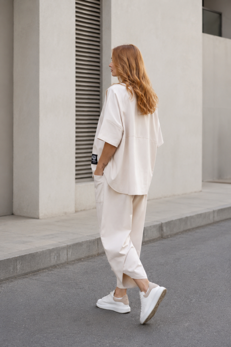 Compleu dama trening sport pantaloni si bluza - PREMIUM COTTON Comfy [7]