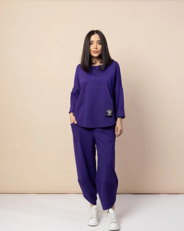Compleu dama trening sport pantaloni si bluza - PREMIUM COTTON Comfy [6]
