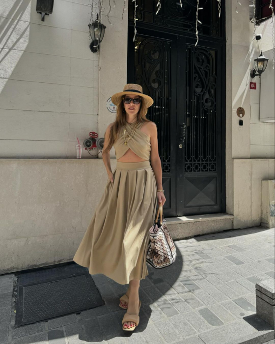 Rochie Compleu Dama Fusta si Top din IN [6]