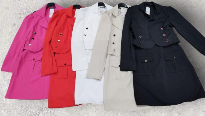 Compleu Dama Office - Set Rochie si Sacou [2]