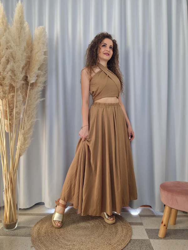 Rochie Compleu Dama Fusta si Top din IN [3]