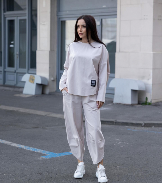 Compleu sport oversized din bumbac PREMIUM COMFY – universal, Italia [3]