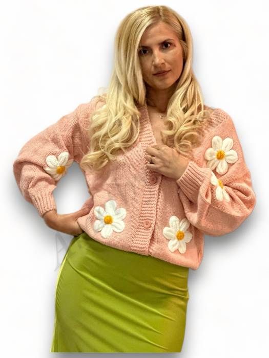 Fusta dama saten evazata verde deschis model Serena - Amethysta.ro [3]
