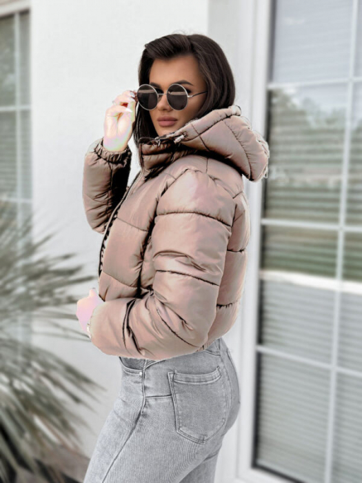 Geaca dama cu doua fete, reversibila cu imprimeu leopard, marimi S-XL [11]
