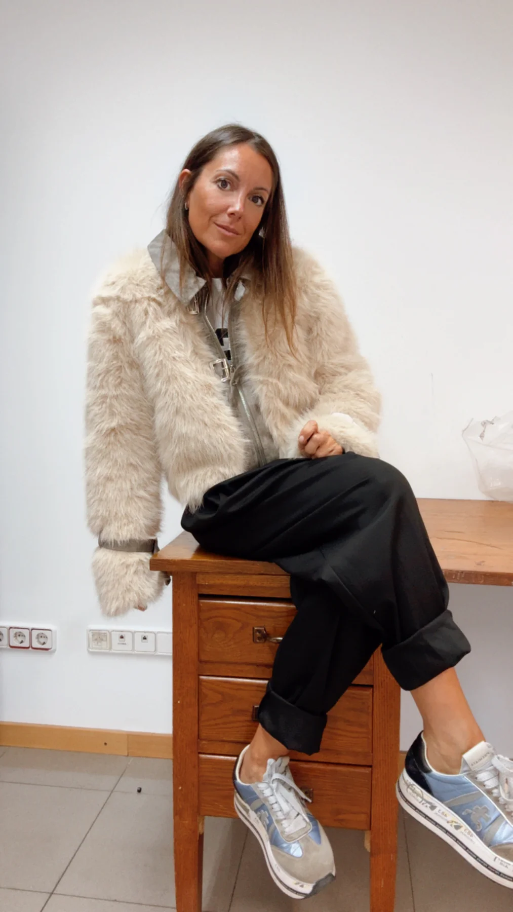 Jacheta Dama Matlasata cu Brosa si Captuseala Animal Print [16]