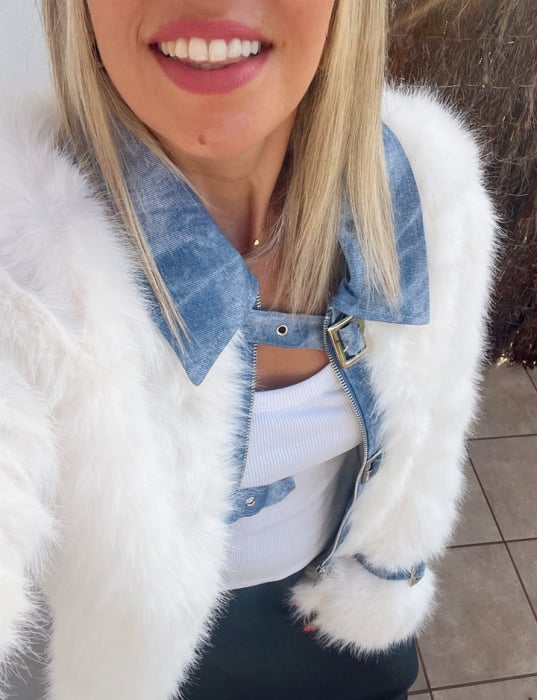 Jacheta Dama Matlasata cu Brosa si Captuseala Animal Print [19]