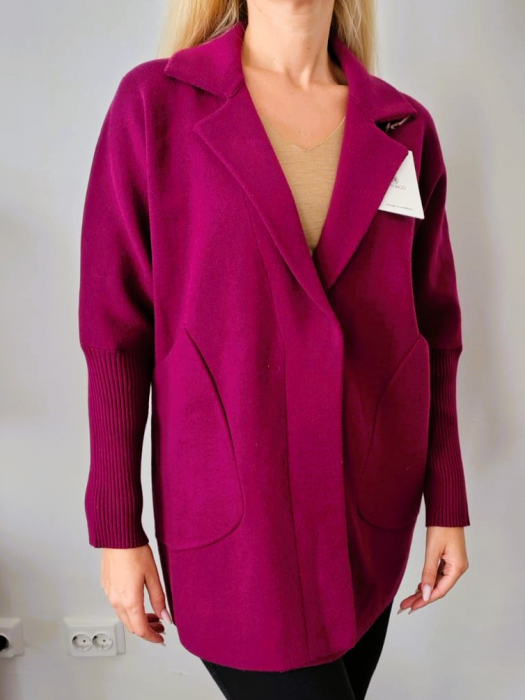 Jacheta Dama Cardigan cu Buzunare Laterale [2]