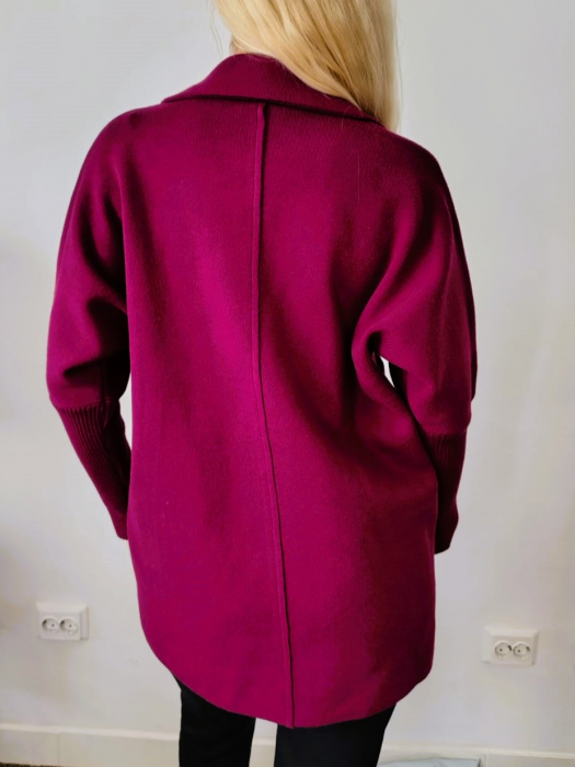 Jacheta Dama Cardigan cu Buzunare Laterale [3]