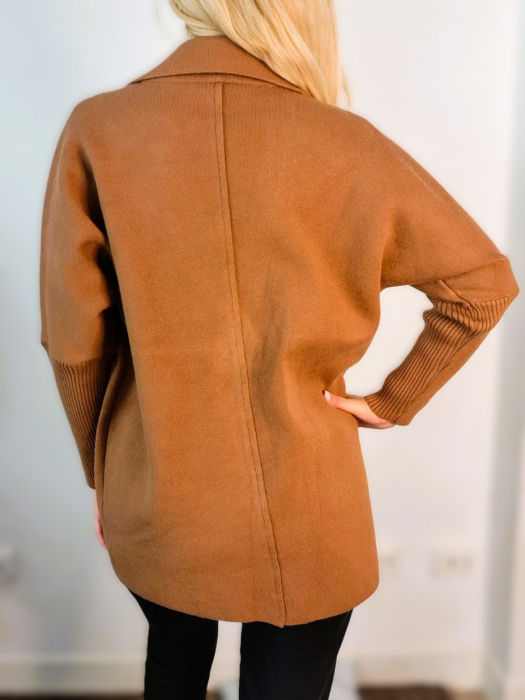 Jacheta Dama Cardigan cu Buzunare Laterale [3]