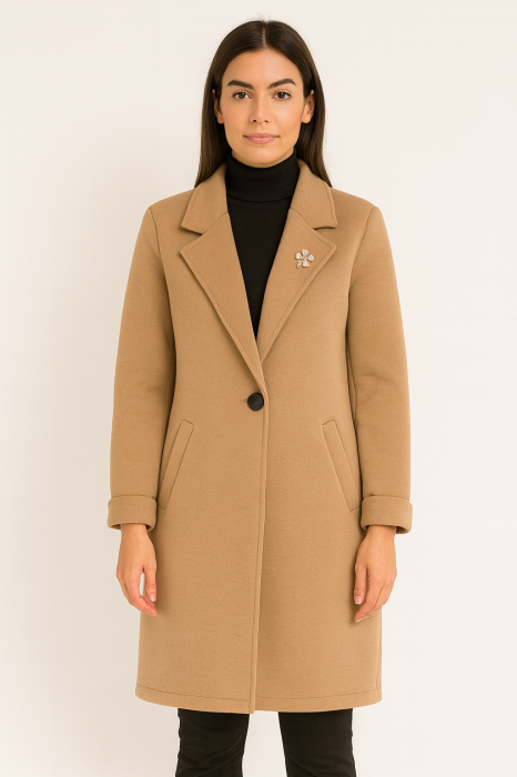 Palton dama LAMIA elegant, marime universala, culori multiple [2]