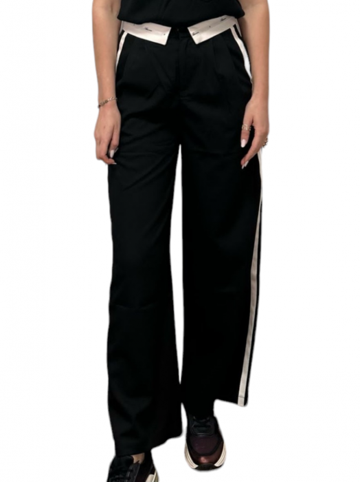 Pantaloni dama cu dungi decorative [2]