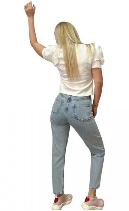 Pantaloni dama denim cu strasuri - Sony [6]