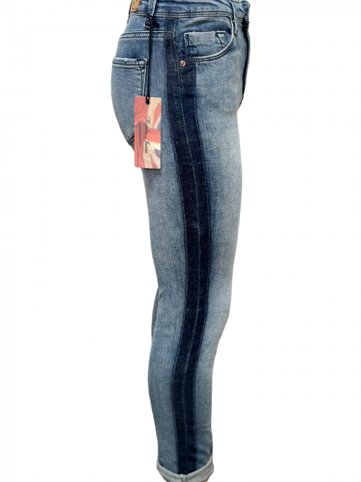 Pantaloni dama denim cu vipusca - Replus [2]