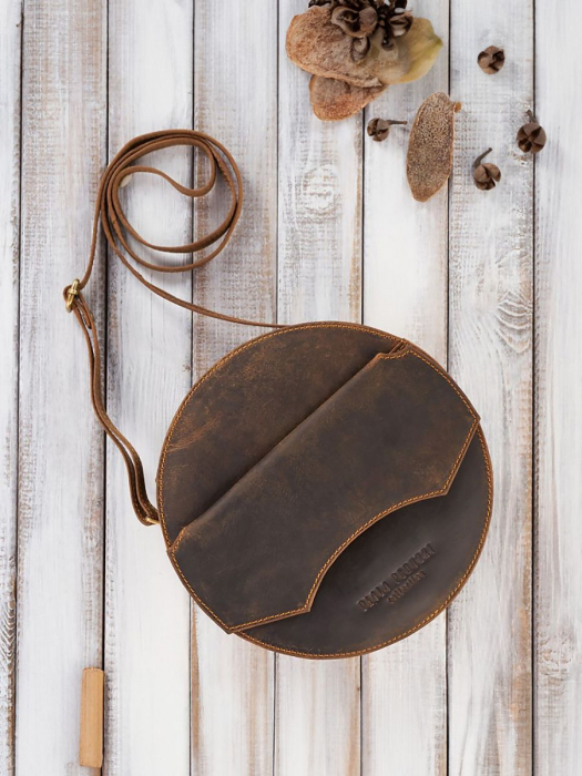  Poşetă din piele naturală model 191525 Galanter  [1]