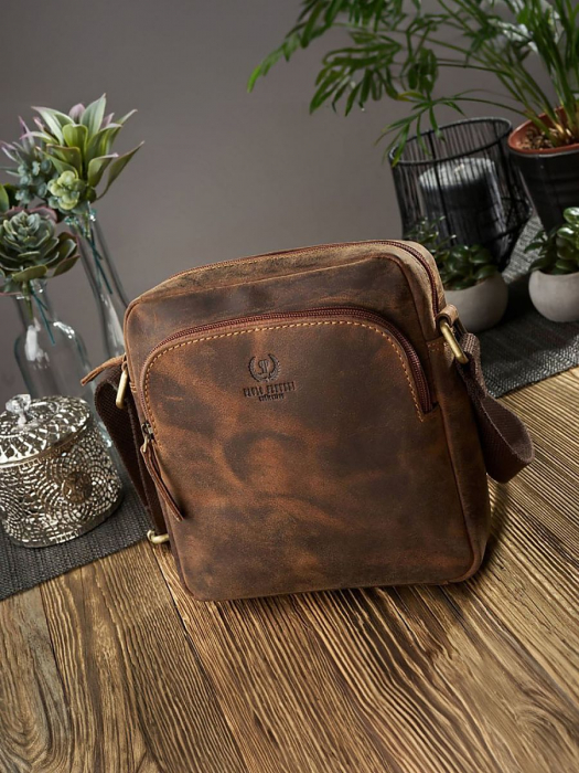  Poşetă din piele naturală model 191535 Galanter  [2]