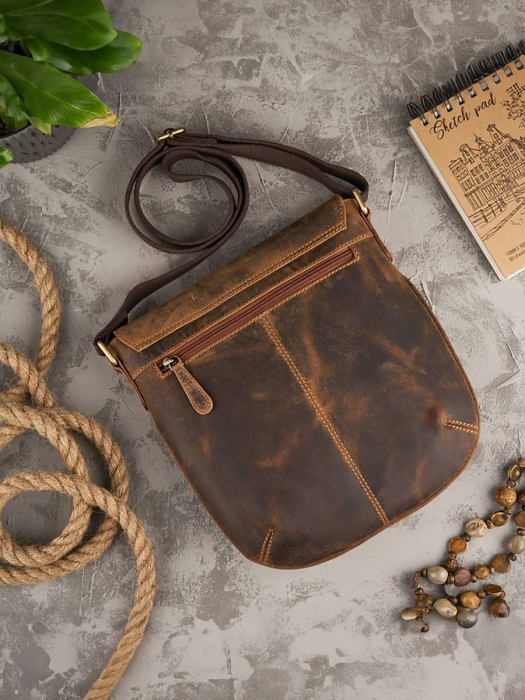  Poşetă din piele naturală model 191537 Galanter  [2]