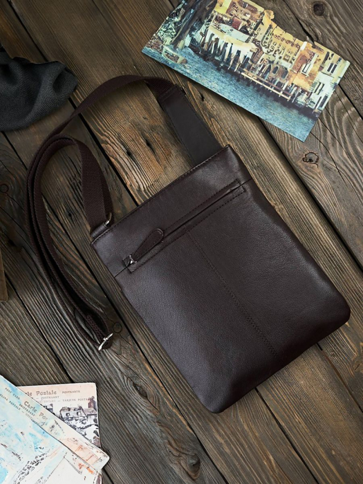  Poşetă din piele naturală model 191539 Galanter  [2]