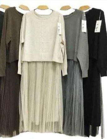 Rochie cu voal si maneca lunga - HEB [4]
