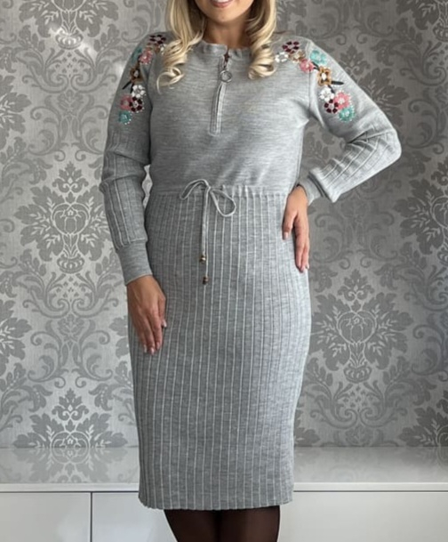 Rochie Dama cu Broderie Florala Raleigh [2]