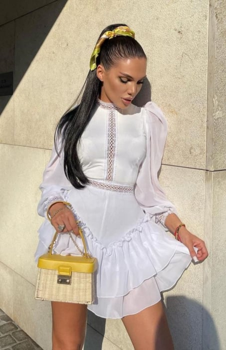 Rochie Dama cu Dantela si Voal - Savine [3]