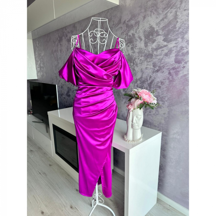 Rochie dama fara maneci cu bretele - Fabbia [5]