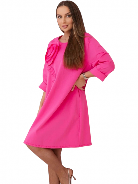 Rochie dama floare 3D decorativa - Gala - roz [3]