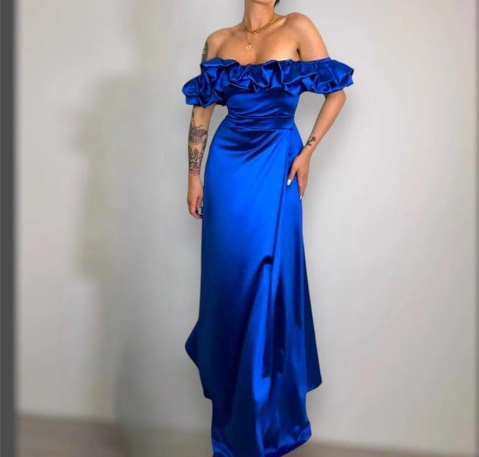 Rochie dama midi cu volane - Alesia [9]