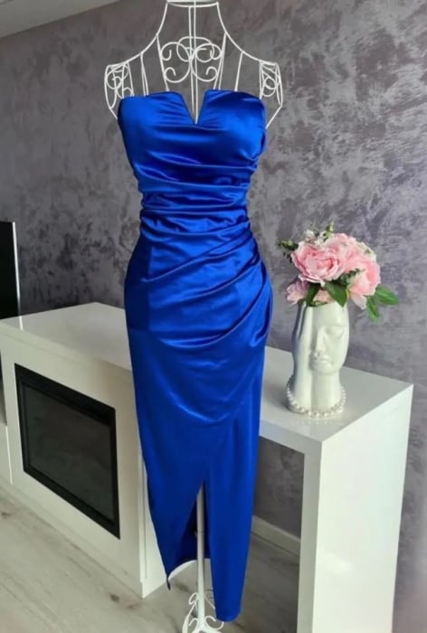 Rochie Dama Midi Petrecuta cu Aspect Satinat - Milla [1]