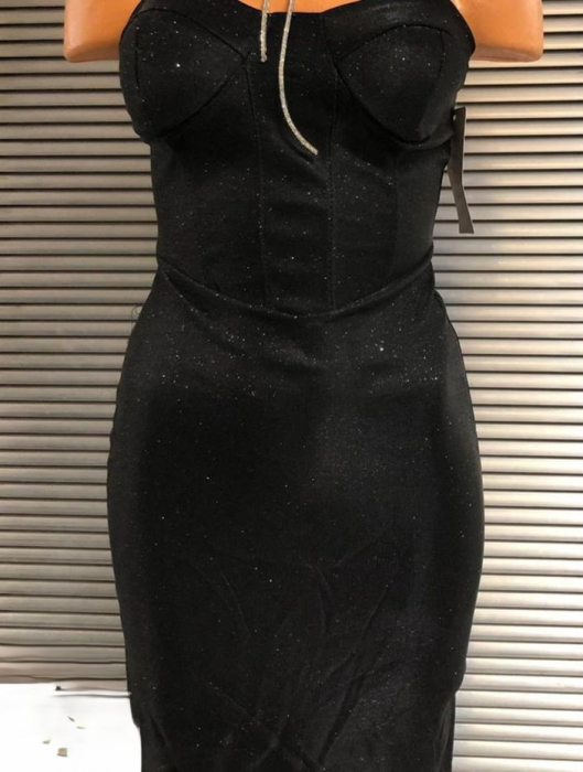 Rochie cu croiala bodycon si aspect stralucitor - Glitter [2]