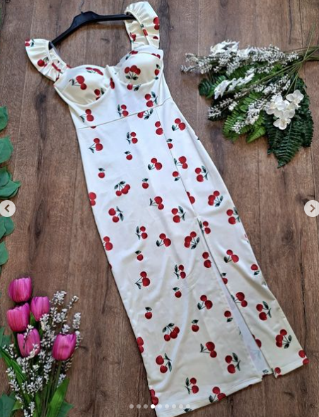 Rochie dama model Polka - cirese-alb [4]