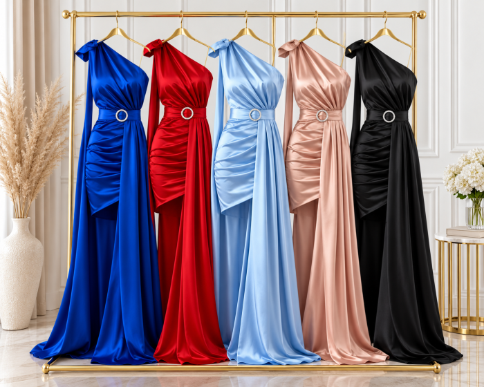Rochie Dama Satin cu Trena - Clara [4]