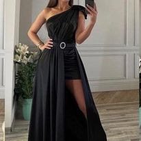 Rochie Dama Satin cu Trena - Clara [2]