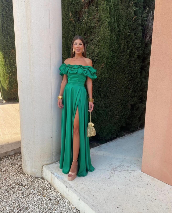 Rochie dama midi cu volane - Alesia [3]