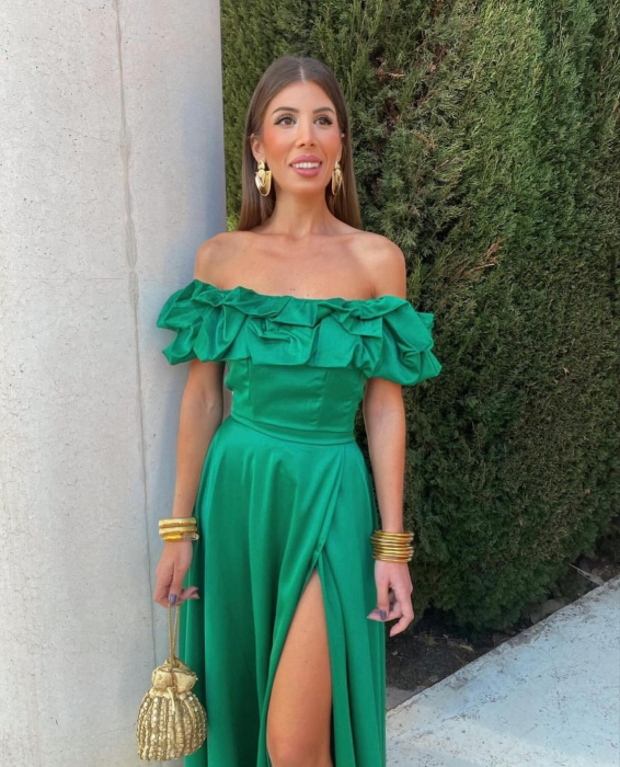 Rochie dama midi cu volane - Alesia [1]