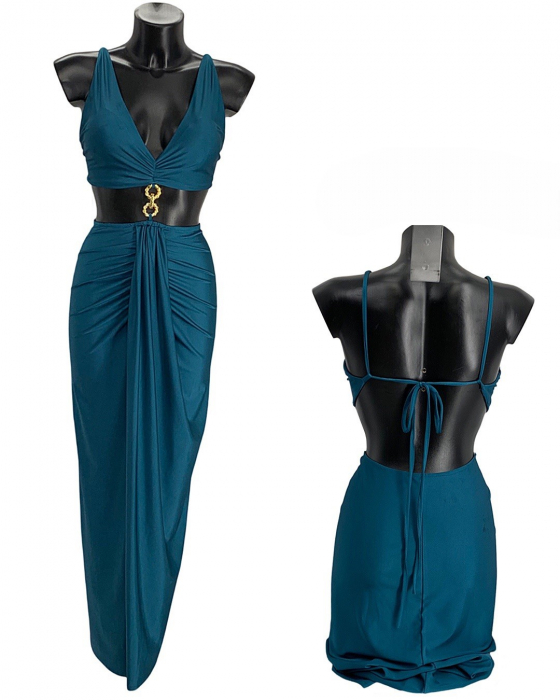 Rochie de seara cu decupaj in zona taliei, Marime S/M [1]