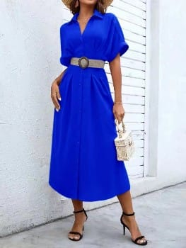 Rochie midi casual cu curea - Anca [1]