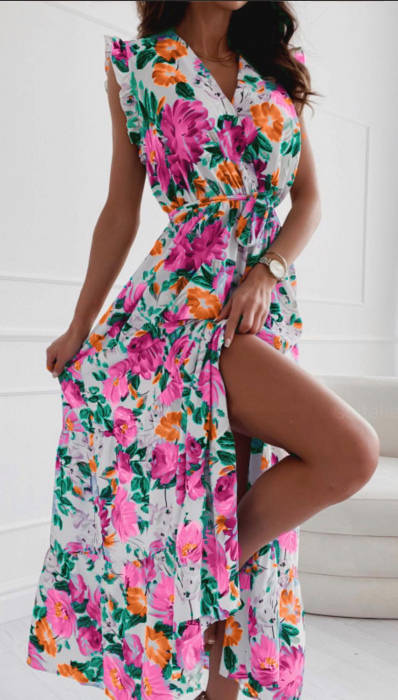 Rochie Lunga Florala - Silvia [1]