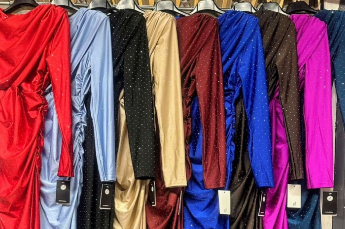 Rochie Lunga Glamour cu Sclipici si Spatele Gol - S-L Diverse Culori [4]