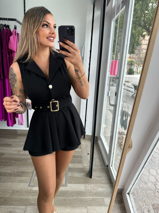 Rochie mini cu dublură tip skort, culori vibrante, mărime unică S-M [4]