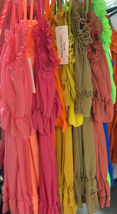 Rochie Vara Cu Volane Fara Bretele, Masura Unica, Culori Diverse [4]