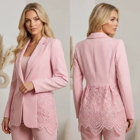 Sacou Dama cu Dantela Eleganta - Marime Universala S-M [4]