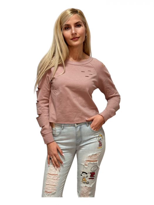 Tricou Dama Decupaje Mâneci - Scissors [2]