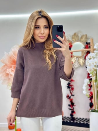 Imbracaminte Dama - Bluza dama tricot extrafin, maneca trei sferturi, casual-eleganta, marime universala