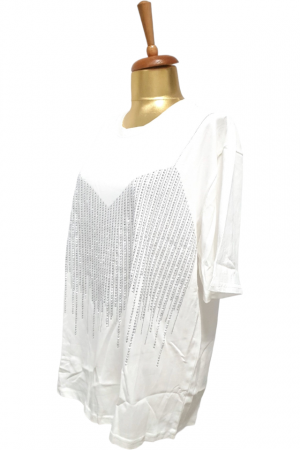 Bluza dama cristale New Zealand - alb [3]